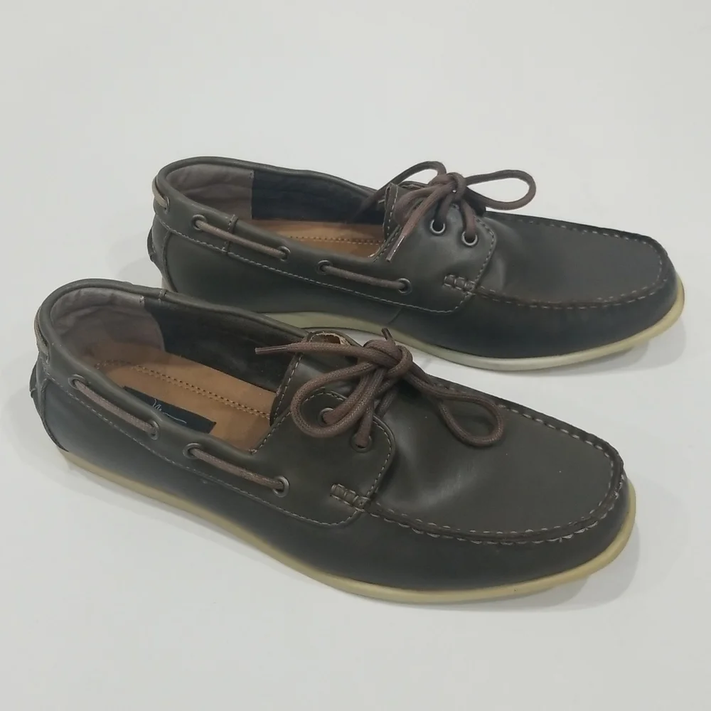 MARC ANTHONY Maascot Grayish Brown Slip On Loafer Boat Shoes